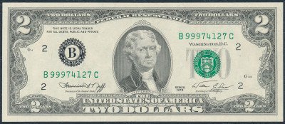 USA. 2 dolary 1976, seria BB