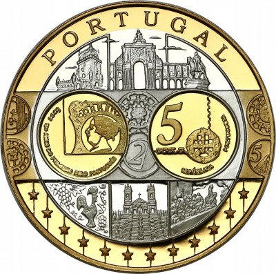 Medal - waluta Euro - SREBRO - Portugalia