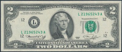 USA. 2 dolary 1976, seria LL