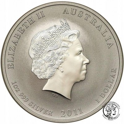 Australia 1 dolar 2011 Rok Królika SREBRO uncja