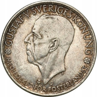 Szwecja 5 koron 1935 G SREBRO