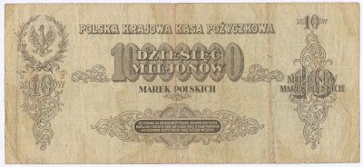 10.000.000 marek polskich 1923 seria BW, RZADKI