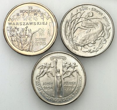 2 złote 1995 - zestaw 3 sztuk - różne