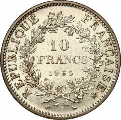 Francja. 10 franków 1965, Paryż