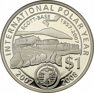 Nowa Zelandia 1 $ Dolar 2007 Antarktyda