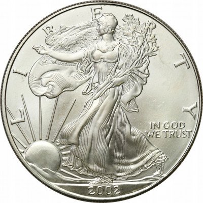 USA dolar 2002 Liberty - SREBRO uncja