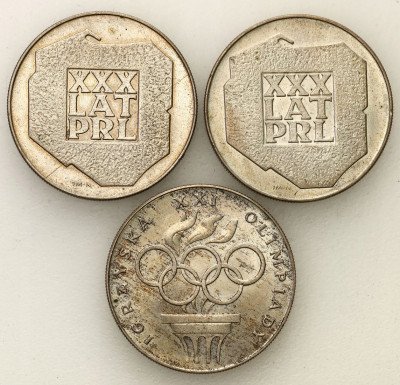 PRL. 200 złotych 1974, zestaw 3 monet