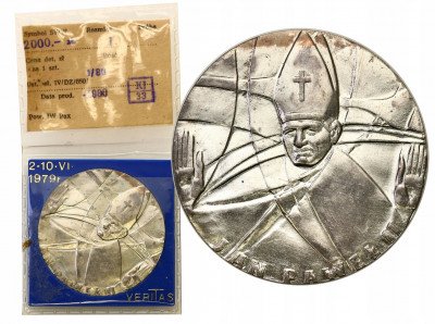Medal. VERITAS Jan Paweł II 1979 SREBRO