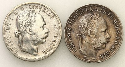 Austria, floren 1880, Wiedeń, Węgry, 1 forint 1883