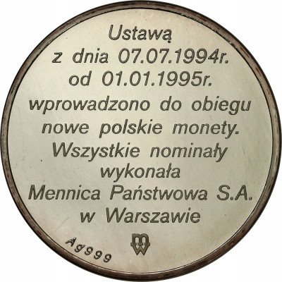 Medal „Złotogrosz” Nowa Moneta Polska