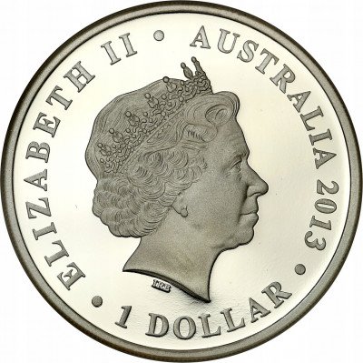 Australia 1 dolar 2013 koronacja Wiktorii SREBRO