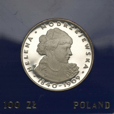 100 złotych 1975 Modrzejewska