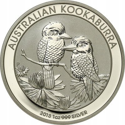Australia 1 dolar 2013 Kookaburra SREBRO uncja