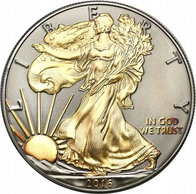 USA. Dolar 2016 Golden Enigma, srebro