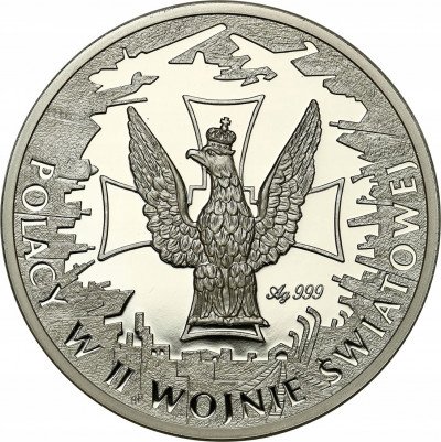 Polska medal Kampania Wrześniowa czyste SREBRO