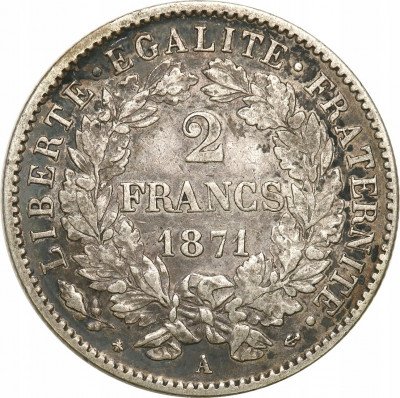 Francja 2 franki 1871 A