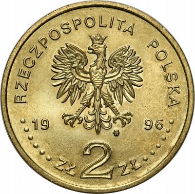 2 złote 1996 Zygmunt II August - NAJRZADSZE