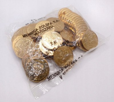 Worek menniczy 50 sztuk x 2 złote 2011 Polska w UE