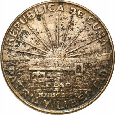 Kuba. Peso 1953, Filadelfia, Jose Marti