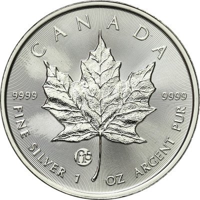 Kanada 5 dolarów 2018 liść SREBRO uncja