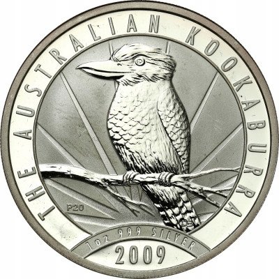 Australia dolar 2009 kookaburra SREBRO uncja