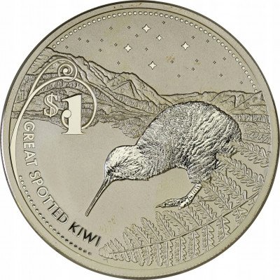 Nowa Zelandia 1 dolar 2007 Kiwi (uncja srebra)