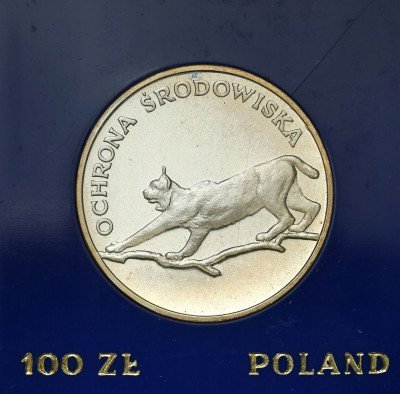 100 złotych 1979 Ryś Ochrona Środowiska