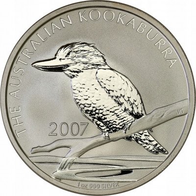 Australia dolar 2007 kookaburra SREBRO uncja