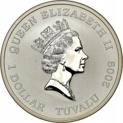Tuvalu 1 dolar 2009 Bitwa pod Połtawą SREBRO