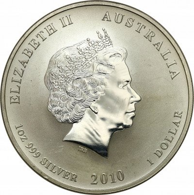 Australia 1 dolar 2010 Rok tygrysa SREBRO UNCJA