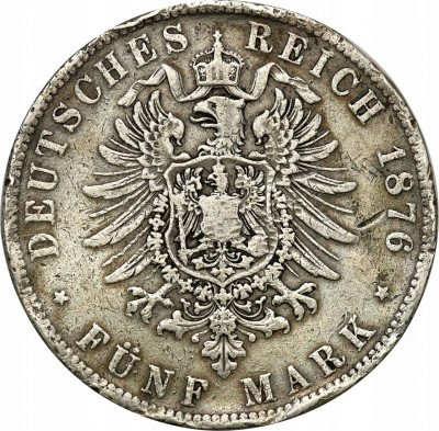 Niemcy 5 Marek 1876 A Prusy