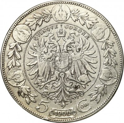 Austria 5 Koron 1900 FJ I