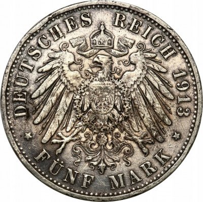 Niemcy 5 Marek 1913 A Prusy