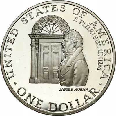 USA 1 dolar 1992 W Biały Dom SREBRO