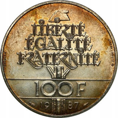 Francja PIEDFORT 100 franków 1987