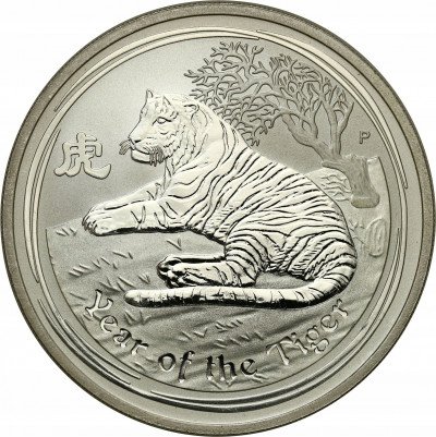 Australia 1 dolar 2010 Rok tygrysa SREBRO UNCJA