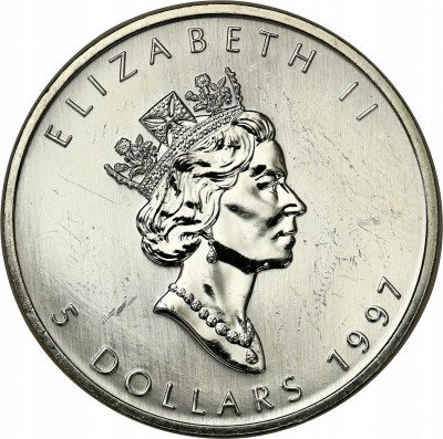 Kanada 5 dolarów 1992 UNCJA SREBRA