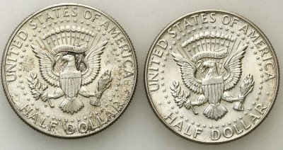 USA. 1/2 dolara 1964 Kennedy SREBRO - 2 sztuki