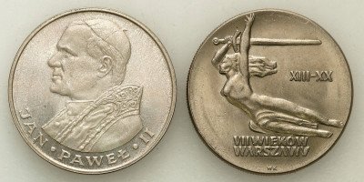 1.000 złotych 1982 Papież + 10 złotych 1965 Nike