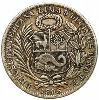 Peru 1 Sol 1885 TF SREBRO
