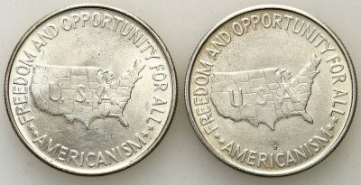 USA 1/2 dolara 1952 Carver / Washington 2 sztuki