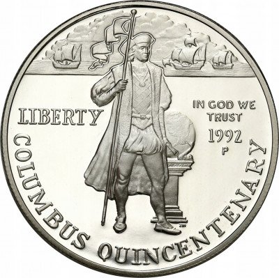 USA 1 dolar 1992 P Kolumb (400 lat) SREBRO