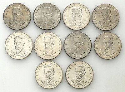 PRL. 20 złotych 1983 Nowotko - Rzadsze - 10 sztuk