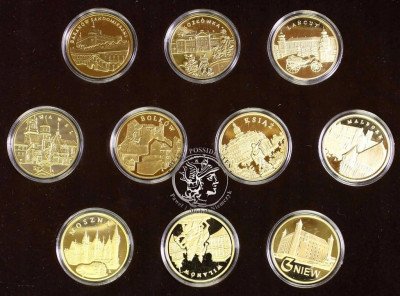 Skarbiec Mennicy zestaw Zamki i Pałace 10 sztuk