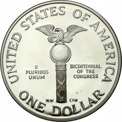 USA 1 dolar 1999 P Dolley Madison SREBRO