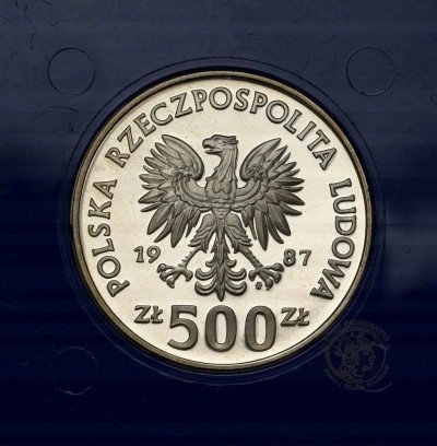 PRL 500 złotych 1987 XV Zimowe Igrzyska