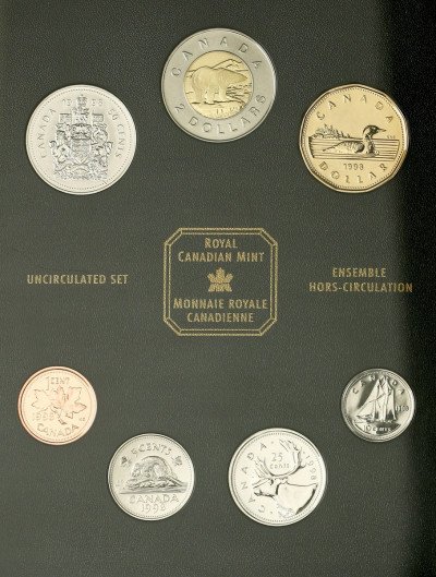 Kanada. Zestaw rocznikowy 1 cent – 2 dolary 1998