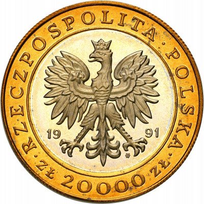 20 000 złotych 1991 225 lat Mennicy.