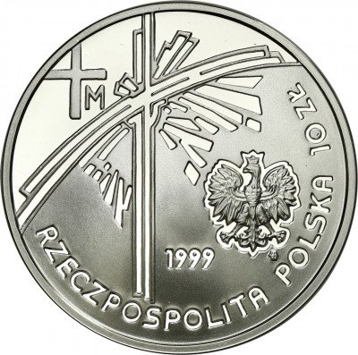 10 złotych 1999 Jan Paweł II Papież Pielgrzym