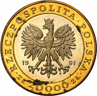 20 000 złotych 1991 225 lat Mennicy.